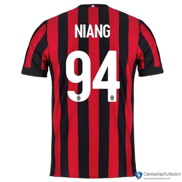 Camiseta Milan Primera equipo Niang 2017-18